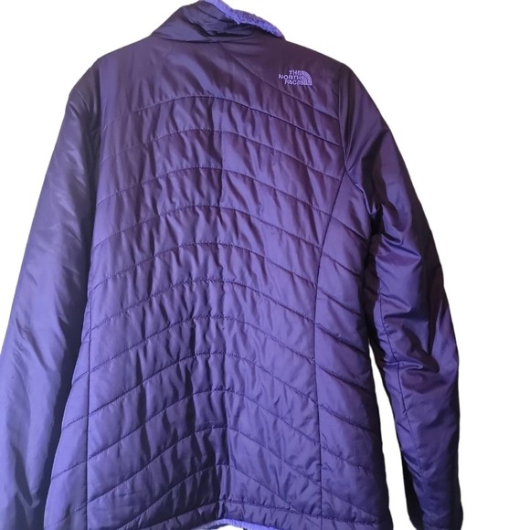 The North Face Jacket Sz M Reversible Insulated Cold Weather Two Tone Blue - Picture 5 of 10